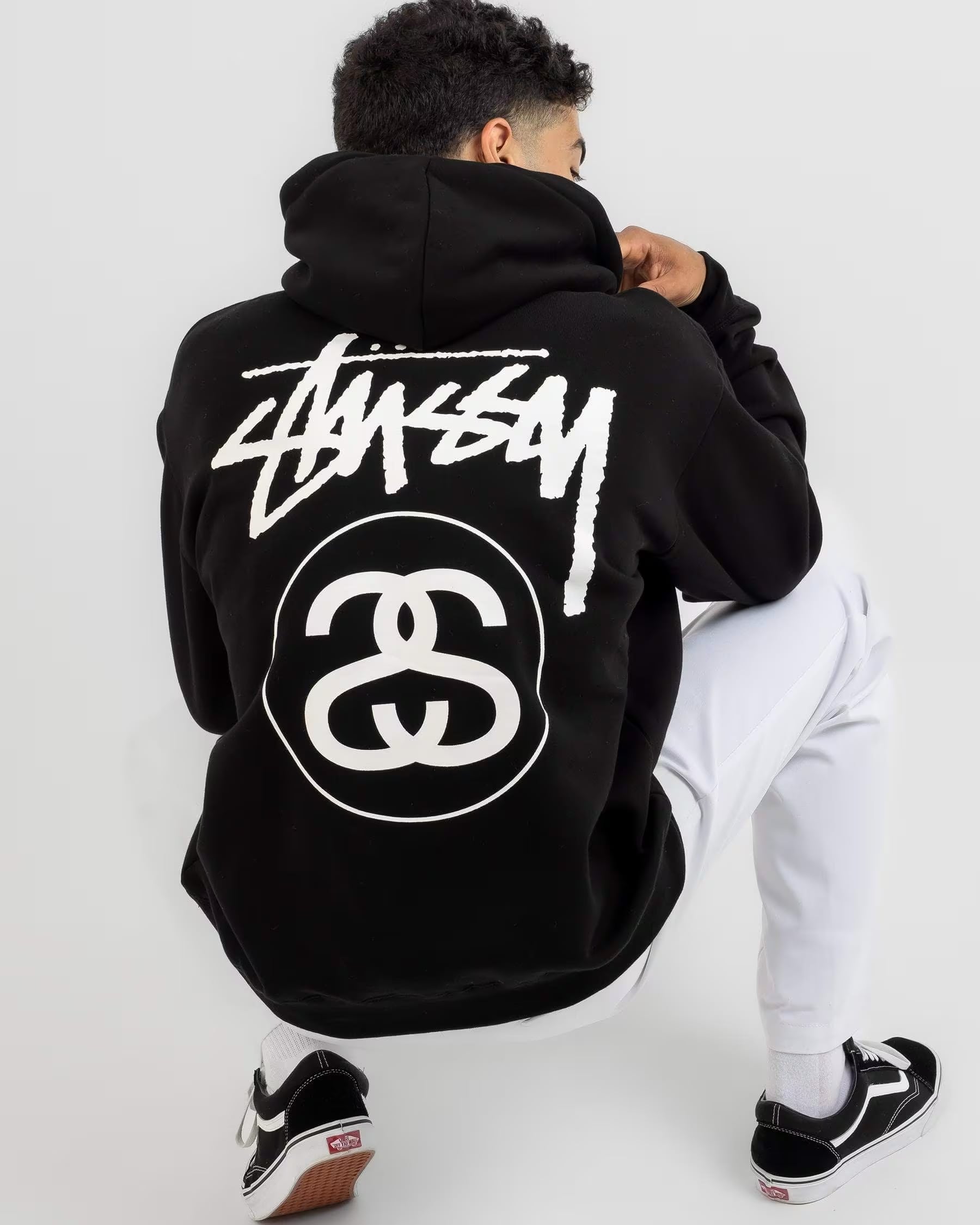 STUSSY ステューシー SOLID STOCK LINK HOOD パーカーフーディ メンズ レディースファクション ユニセックス 裏起毛  並行輸入品