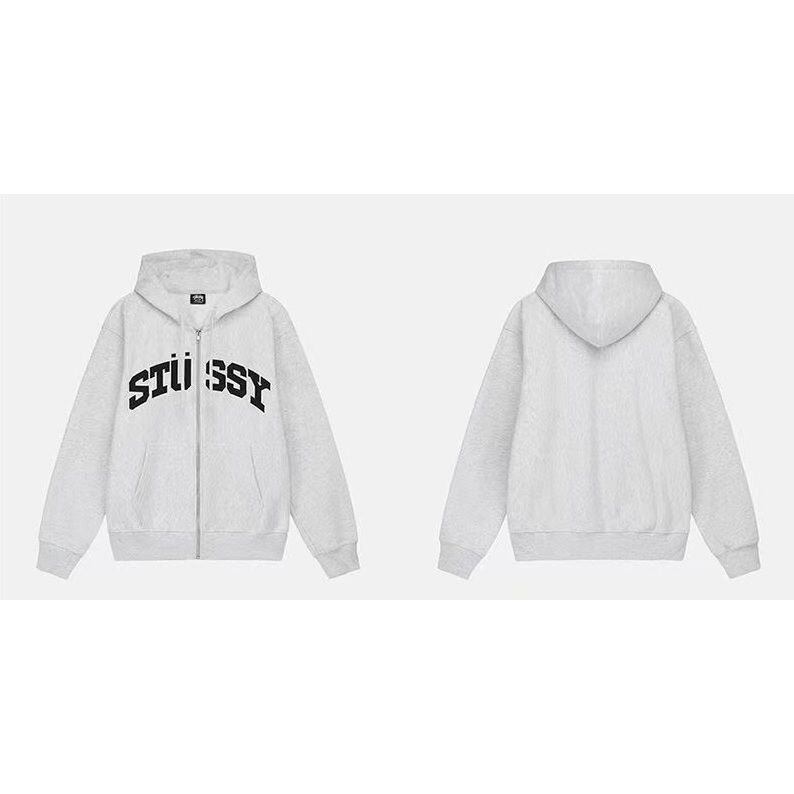 STUSSYステューシー STUSSY Zip ジップアップ パーカーフーディ スウエットパーカー ジッパー トレーナー[並行輸入品]