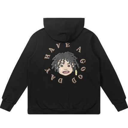 HARSH AND CRUEL ロゴ刺繍 パーカー ルーズ スウェット 男女兼用 HARSH AND CRUEL ロゴ刺繍 パーカー ルーズ スウェット 男女兼用