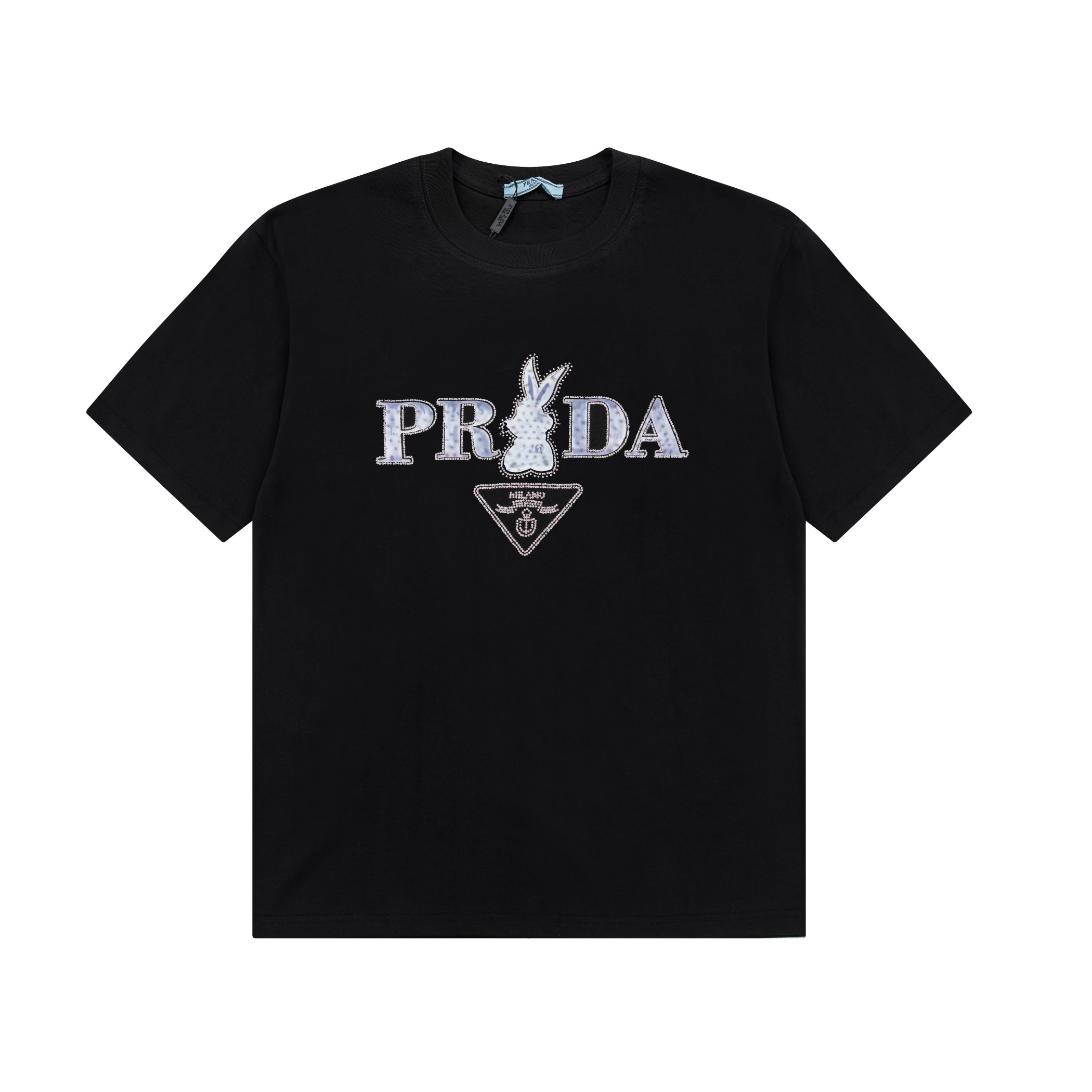 PRADA 黒 半袖Tシャツ プラダ PRADA Tシャツ カットソー ブラック メンズ PRADA UJN896