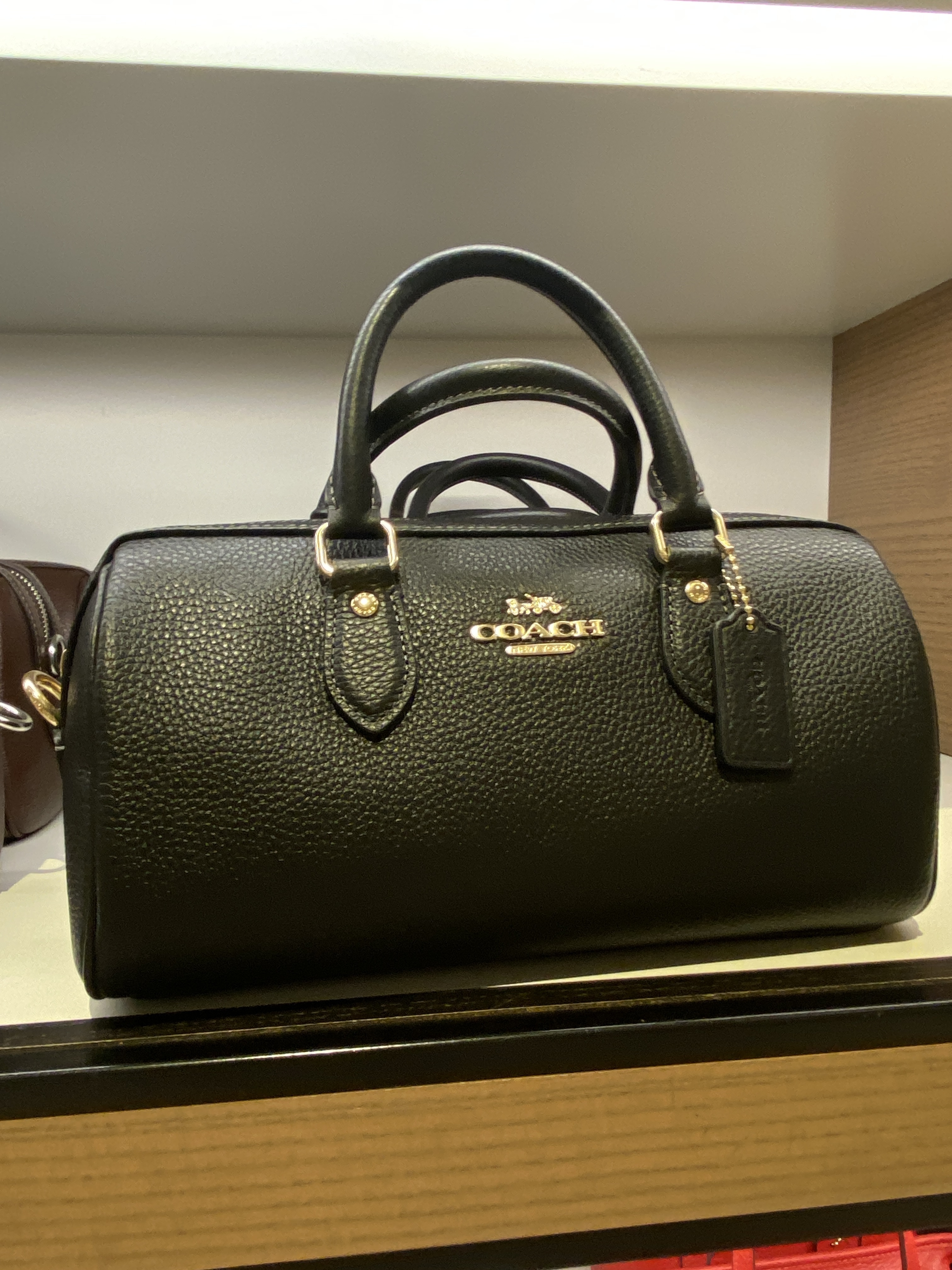 【COACH】長めミニボストン＊ローアン ロングサッチェル バッグ COACH】長めミニボストン＊ローアン ロングサッチェル バッグ